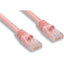 Cat6 Category 6 550mhz Patch Cord Booted Snagless - 1FT Pink