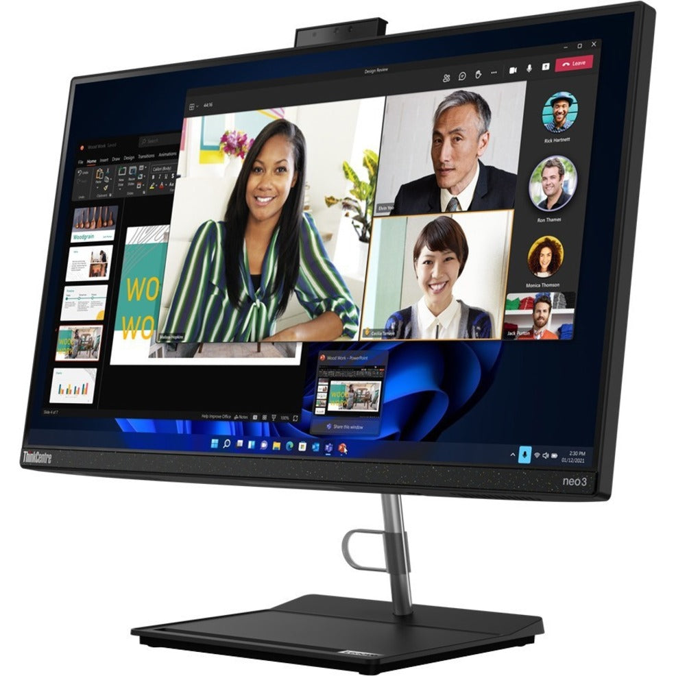 Lenovo ThinkCentre Neo 30a 12B000ADUS All-in-One Computer - Intel Core i3 12th Gen i3-1220P Deca-core (10 Core) - 8 GB RAM DDR4 SDRAM - 256 GB NVMe M.2 PCI Express PCI Express NVMe 3.0 x4 SSD - 23.8" Full HD 1920 x 1080 - Desktop - Raven Black