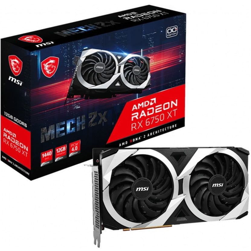 MSI AMD Radeon RX 6750 XT Graphic Card - 12 GB GDDR6