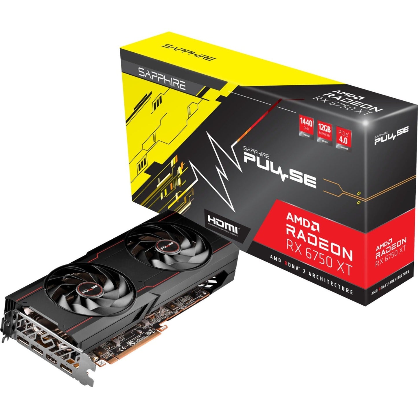 Sapphire AMD Radeon RX 6750 XT Graphic Card - 12 GB GDDR6