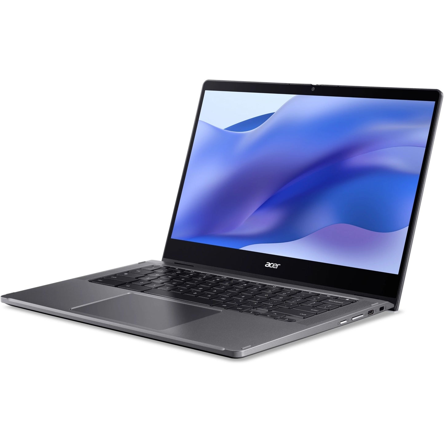 Acer Chromebook Enterprise Spin 514 CP514-3WH CP514-3WH-R8C7 14" Touchscreen Convertible 2 in 1 Chromebook - Full HD - 1920 x 1080 - AMD Ryzen 7 5825C Octa-core (8 Core) 2 GHz - 16 GB Total RAM - 256 GB SSD - Steel Gray