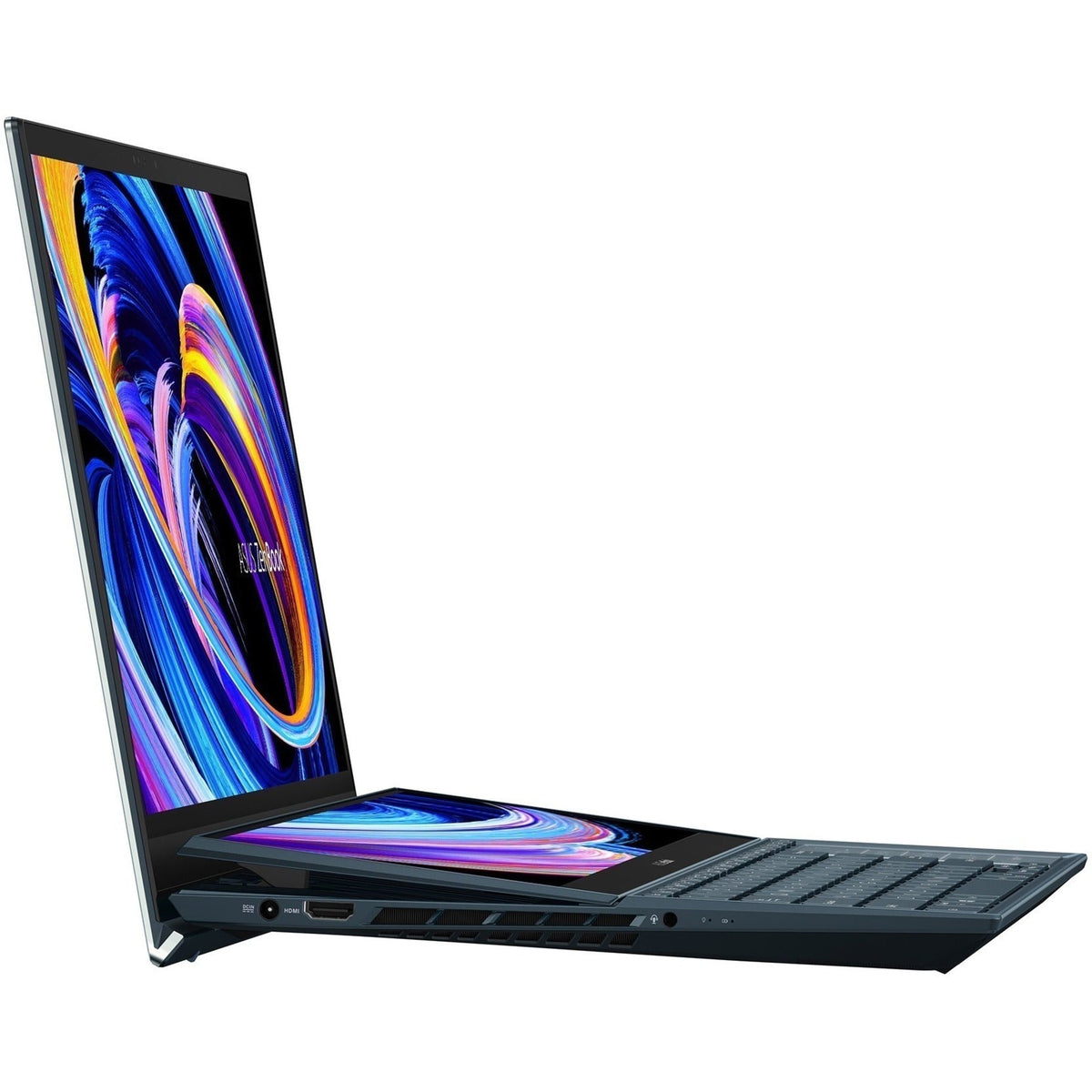 Asus ZenBook Pro Duo 15 OLED UX582 UX582ZM-XS96T 15.6" Touchscreen Notebook - 4K UHD - 3840 x 2160 - Intel Core i9 12th Gen i9-12900H Tetradeca-core (14 Core) 2.50 GHz - 32 GB Total RAM - 32 GB On-board Memory - 1 TB SSD - Celestial Blue