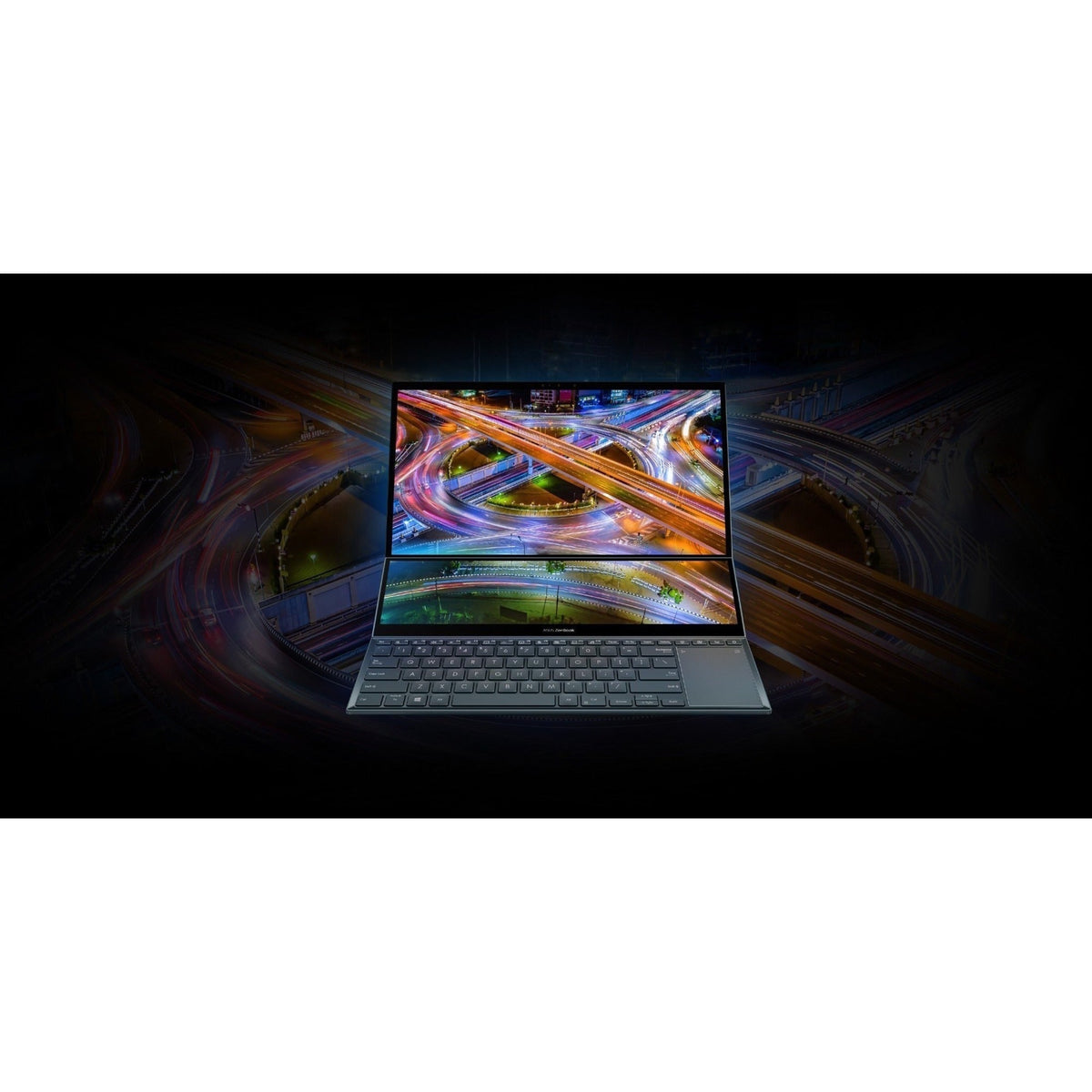 Asus ZenBook Pro Duo 15 OLED UX582 UX582ZM-XS96T 15.6" Touchscreen Notebook - 4K UHD - 3840 x 2160 - Intel Core i9 12th Gen i9-12900H Tetradeca-core (14 Core) 2.50 GHz - 32 GB Total RAM - 32 GB On-board Memory - 1 TB SSD - Celestial Blue