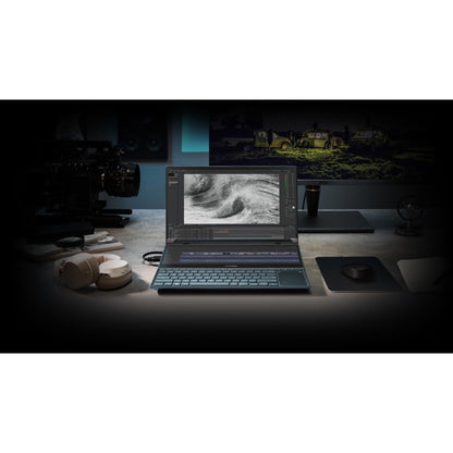 Asus ZenBook Pro Duo 15 OLED UX582 UX582ZM-XS96T 15.6" Touchscreen Notebook - 4K UHD - 3840 x 2160 - Intel Core i9 12th Gen i9-12900H Tetradeca-core (14 Core) 2.50 GHz - 32 GB Total RAM - 32 GB On-board Memory - 1 TB SSD - Celestial Blue