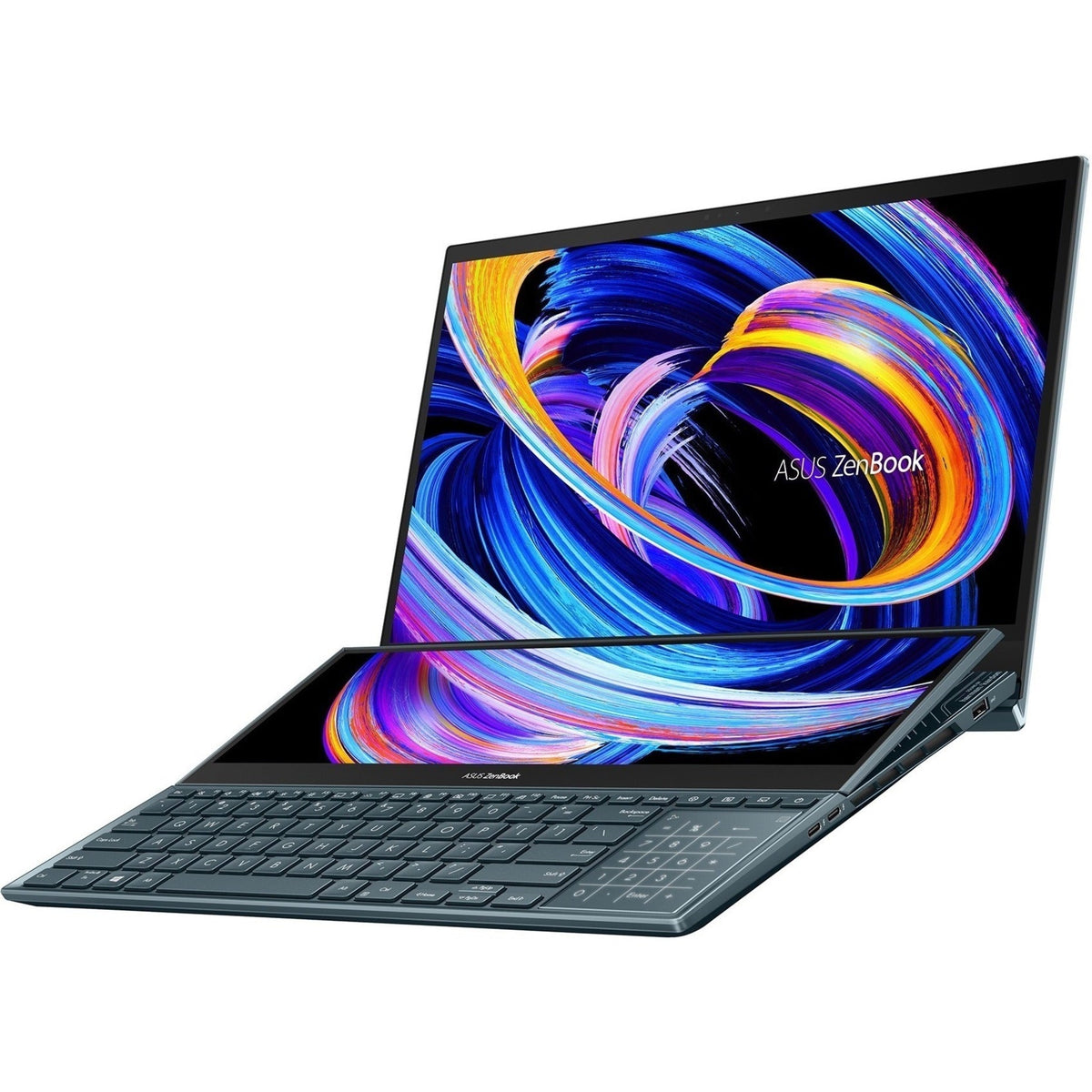 Asus ZenBook Pro Duo 15 OLED UX582 UX582ZM-XS96T 15.6" Touchscreen Notebook - 4K UHD - 3840 x 2160 - Intel Core i9 12th Gen i9-12900H Tetradeca-core (14 Core) 2.50 GHz - 32 GB Total RAM - 32 GB On-board Memory - 1 TB SSD - Celestial Blue
