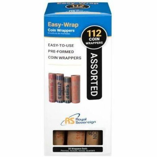 Royal Sovereign 112 Count Assorted Preformed Coin Wrappers