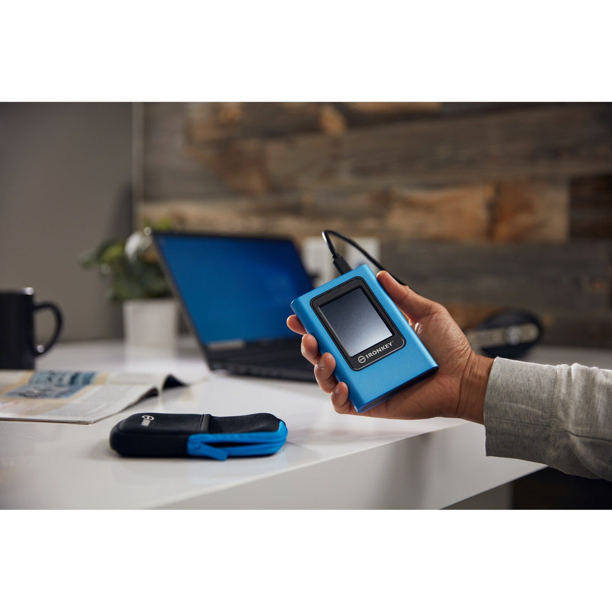 Kingston Vault Privacy 80 IKVP80ES/1920G 1.88 TB Portable Solid State Drive - External
