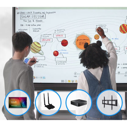 ViewSonic ViewBoard IFP8652-1C-C1 - 4K Interactive Display WiFi Adapter Fixed Wall Mount Chromebox - 400 cd/m2 - 86"