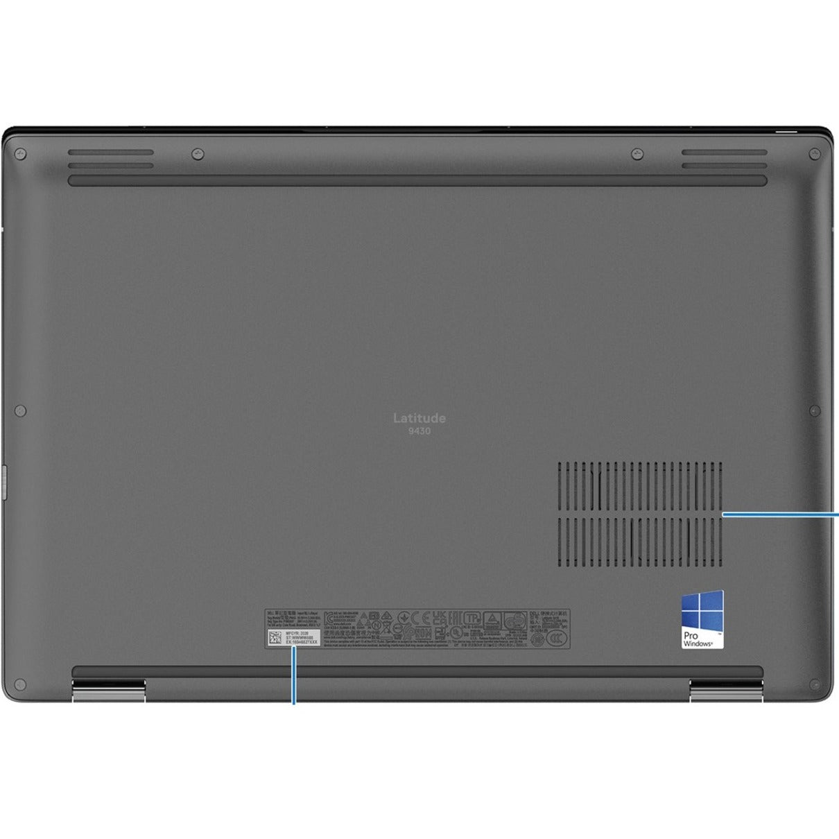 Dell Latitude 9000 9430 14" Touchscreen Convertible 2 in 1 Notebook - QHD+ - 2560 x 1600 - Intel Core i7 12th Gen i7-1265U Deca-core (10 Core) 1.10 GHz - Intel Evo Platform - 32 GB Total RAM - 32 GB On-board Memory - 512 GB SSD - Graphite