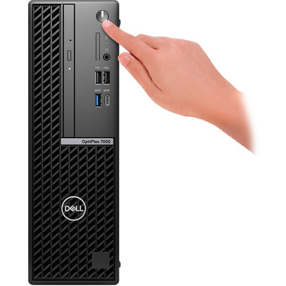 Dell OptiPlex 7000 Desktop Computer - Intel Core i5 12th Gen i5-12500 Hexa-core (6 Core) 3 GHz - 16 GB RAM DDR4 SDRAM - 512 GB M.2 PCI Express NVMe 3.0 x4 SSD - Small Form Factor - Black