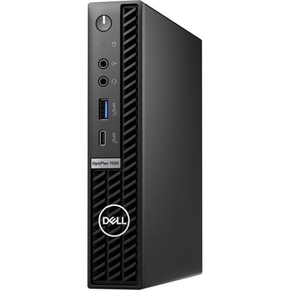 Dell OptiPlex 7000 Desktop Computer - Intel Core i5 12th Gen i5-12500T Hexa-core (6 Core) 2 GHz - 8 GB RAM DDR4 SDRAM - 256 GB M.2 PCI Express NVMe 3.0 x4 SSD - Micro PC - Black