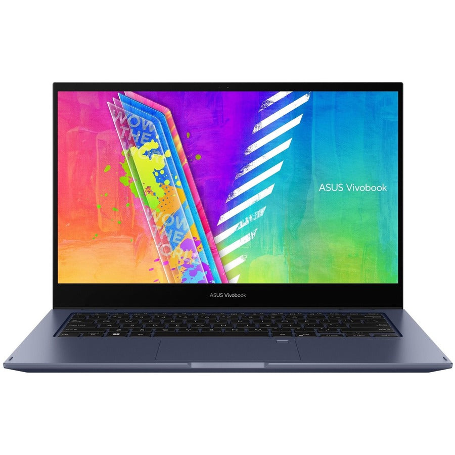 Asus Vivobook Go 14 Flip TP1401 J1400KA-DS02T 14" Touchscreen Convertible Notebook - HD - 1366 x 768 - Intel Celeron N4500 Dual-core (2 Core) 1.10 GHz - 4 GB Total RAM - 4 GB On-board Memory - 64 GB Flash Memory - Quiet Blue