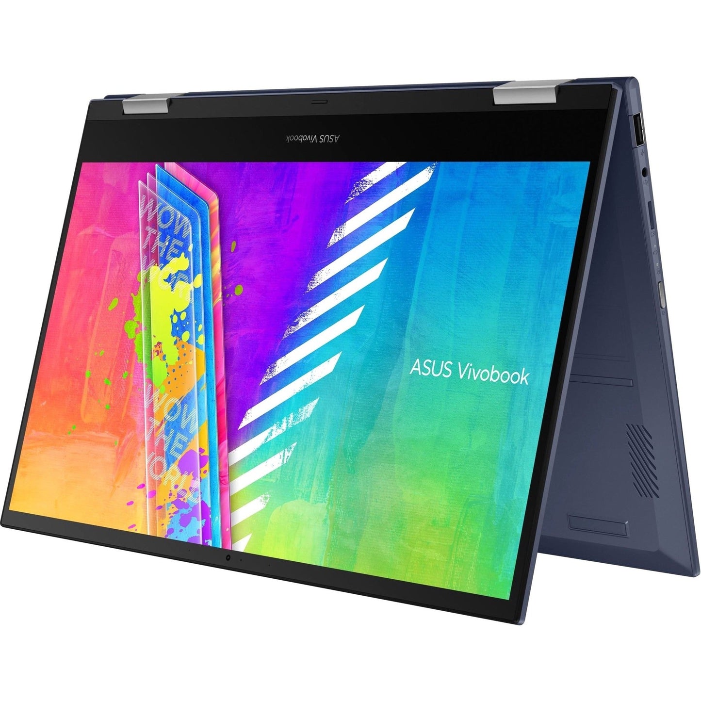 Asus Vivobook Go 14 Flip TP1401 J1400KA-DS02T 14" Touchscreen Convertible Notebook - HD - 1366 x 768 - Intel Celeron N4500 Dual-core (2 Core) 1.10 GHz - 4 GB Total RAM - 4 GB On-board Memory - 64 GB Flash Memory - Quiet Blue
