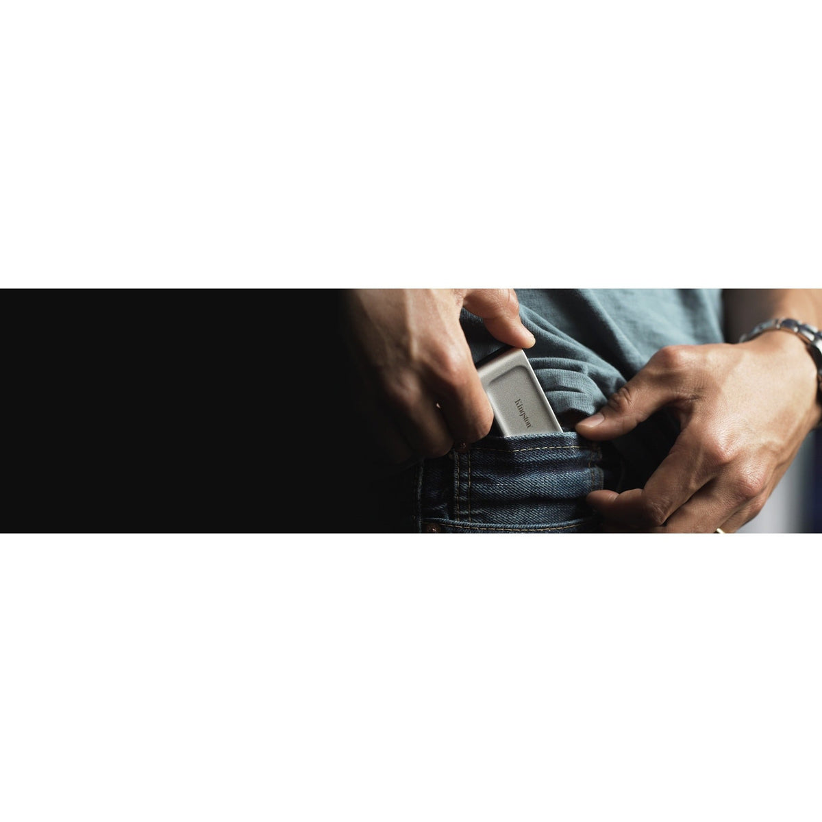 Kingston XS2000 400 GB Portable Rugged Solid State Drive - External