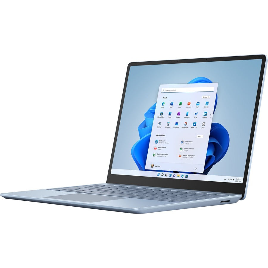 Microsoft Surface Laptop Go 2 12.4" Touchscreen Notebook - 1536 x 1024 - Intel Core i5 11th Gen i5-1135G7 Quad-core (4 Core) 2.40 GHz - 8 GB Total RAM - 256 GB SSD - Ice Blue