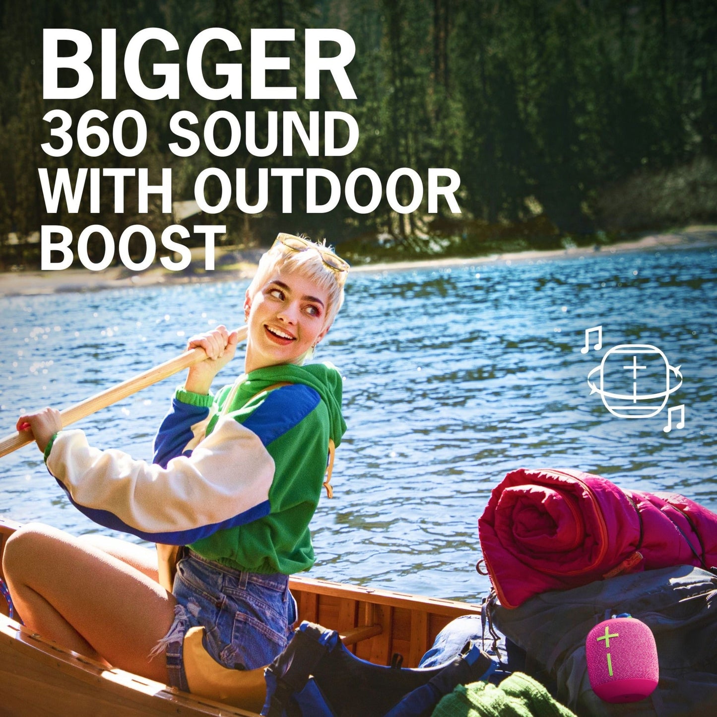 Ultimate Ears WONDERBOOM 3 Portable Bluetooth Speaker System - Black