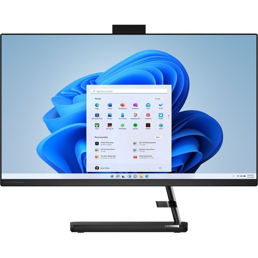 Lenovo IdeaCentre 3 22IAP7 F0GG000RUS All-in-One Computer - Intel Pentium 8505 Penta-core (5 Core) 1.20 GHz - 4 GB RAM DDR4 SDRAM - 256 GB M.2 PCI Express NVMe 4.0 SSD - 21.5" Full HD 1920 x 1080 - Desktop - Black