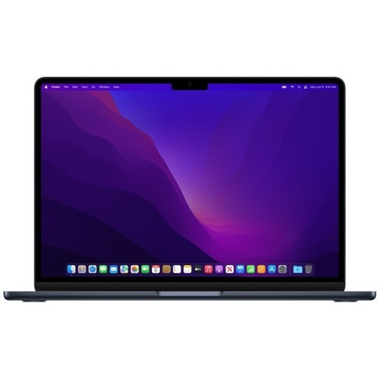 Apple MacBook Air MLY33LL/A 13.6" Notebook - 2560 x 1664 - Apple M2 Octa-core (8 Core) - 8 GB Total RAM - 256 GB SSD - Midnight