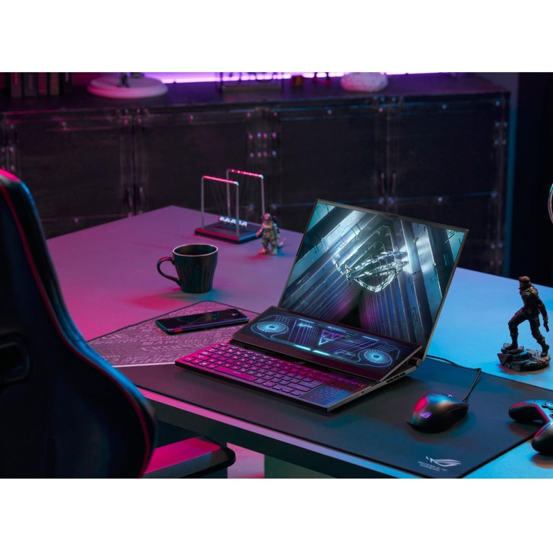 Asus ROG Zephyrus Duo 16 GX650 GX650RM-ES74 16" Gaming Notebook - WUXGA - 1920 x 1200 - AMD Ryzen 7 6800H Octa-core (8 Core) - 16 GB Total RAM - 1 TB SSD