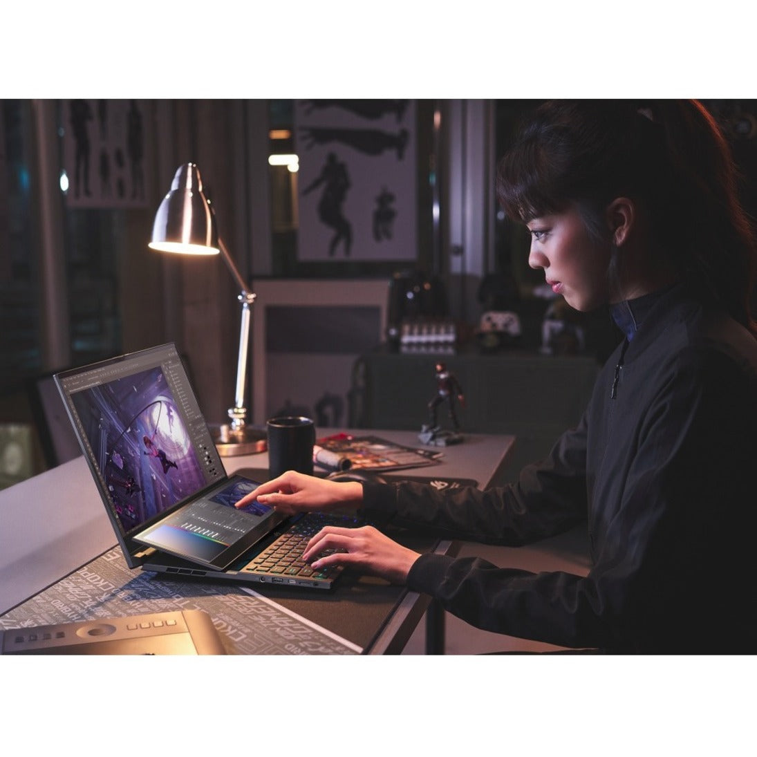 Asus ROG Zephyrus Duo 16 GX650 GX650RM-ES74 16" Gaming Notebook - WUXGA - 1920 x 1200 - AMD Ryzen 7 6800H Octa-core (8 Core) - 16 GB Total RAM - 1 TB SSD