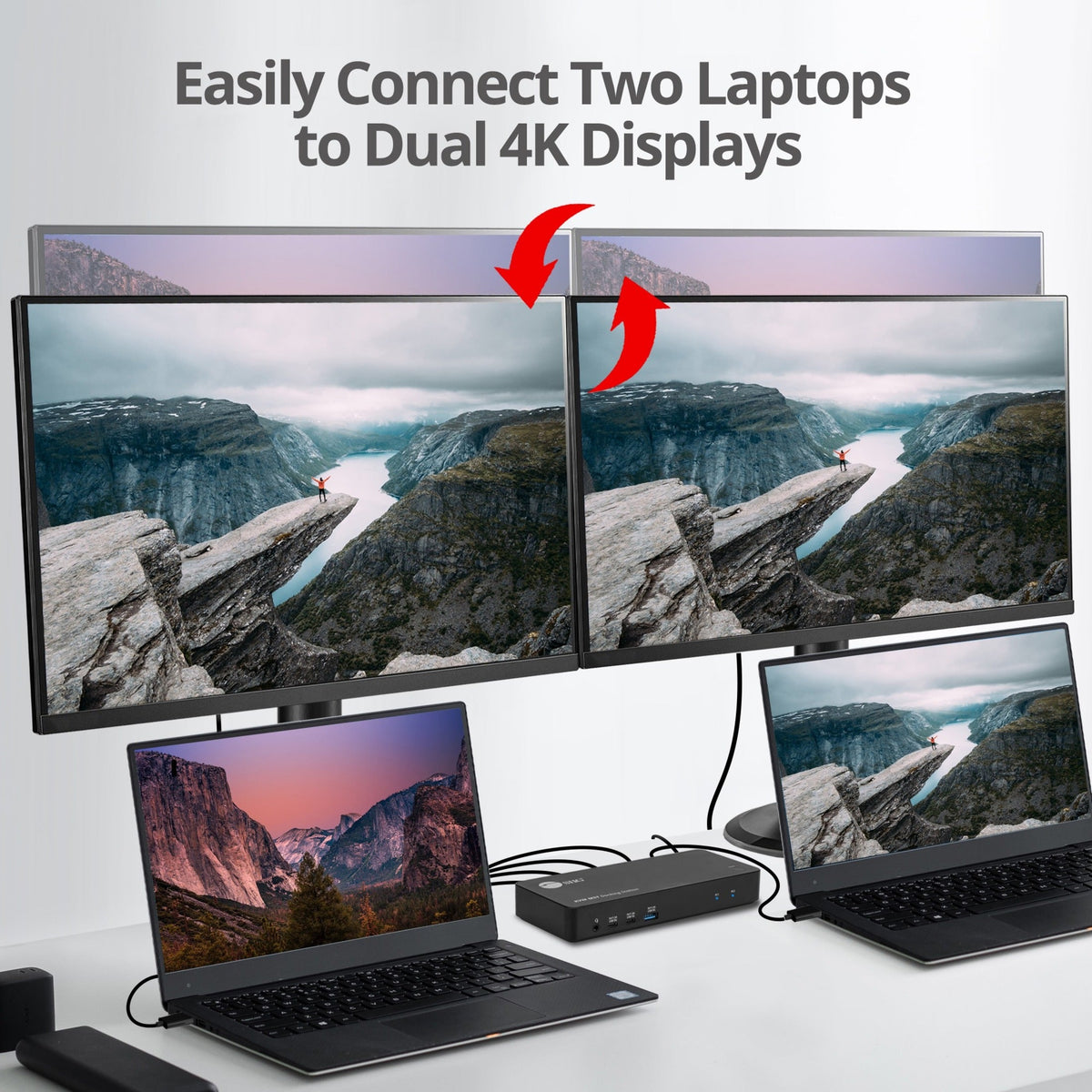 SIIG Dual Host USB-C KVM MST Docking Station