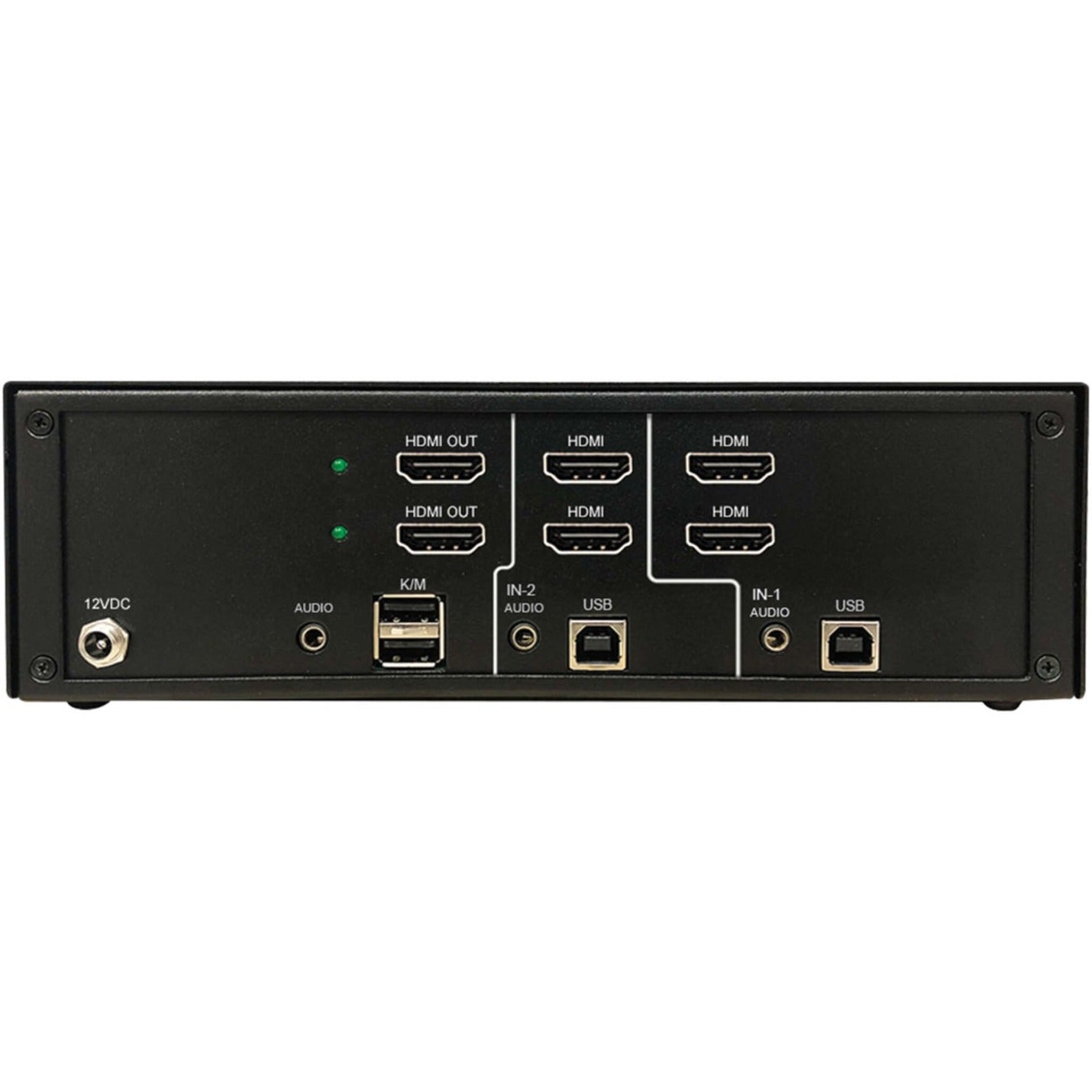 Tripp Lite Secure KVM Switch 2-Port Dual Head HDMI to HDMI 4K NIAP PP4.0 Audio TAA