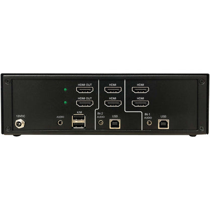 Tripp Lite Secure KVM Switch 2-Port Dual Head HDMI to HDMI 4K NIAP PP4.0 Audio TAA