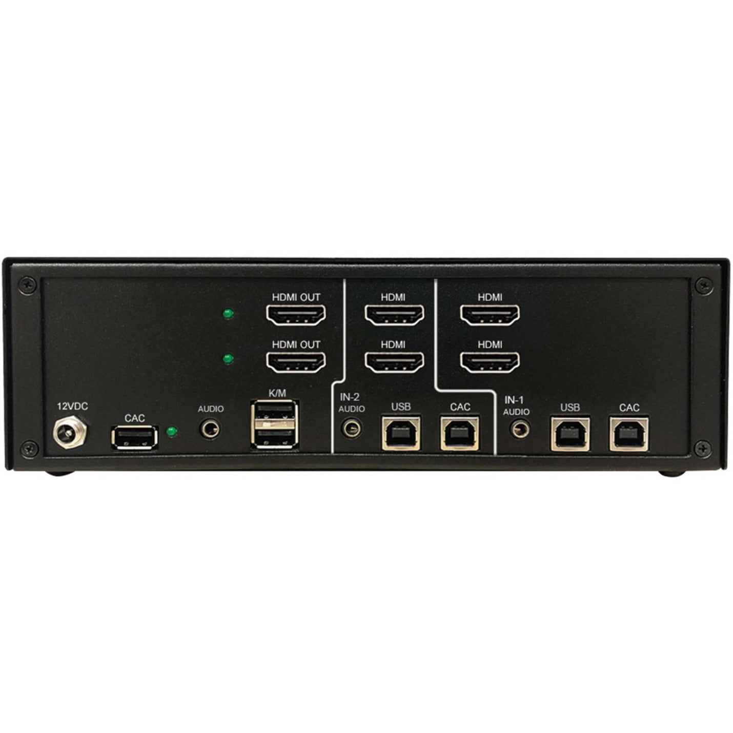 Tripp Lite Secure KVM Switch 2-Port Dual Head HDMI to HDMI 4K NIAP PP4.0 Audio CAC TAA