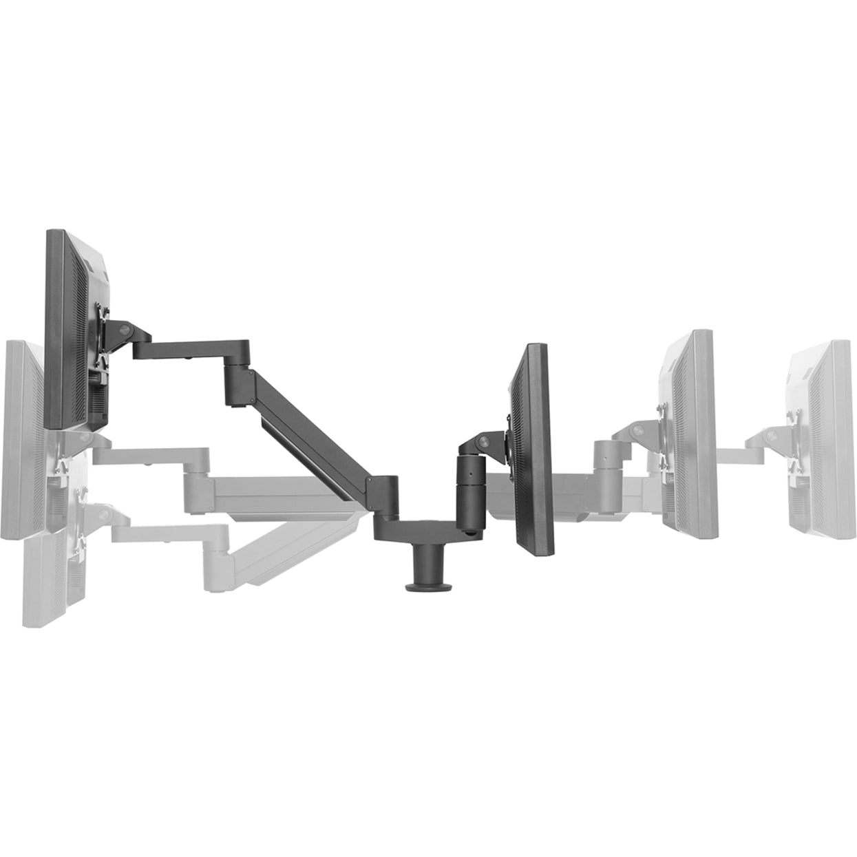 Innovative Mounting Arm for Monitor - Black - TAA Compliant