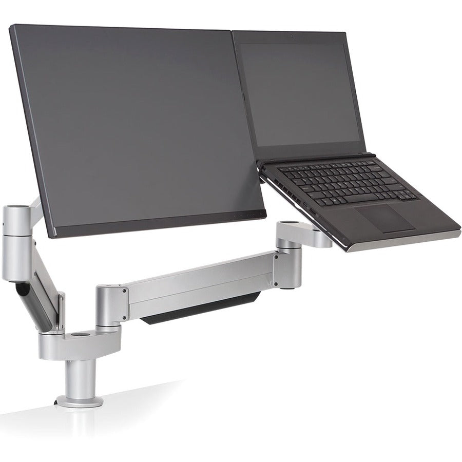 HAT 7050-800-500SR Mounting Arm for Notebook Monitor - Silver - TAA Compliant