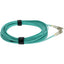 AddOn 17m LC (Male) To LC (Male) Aqua OM3 Duplex Fiber OFNR (Riser-Rated) Patch Cable