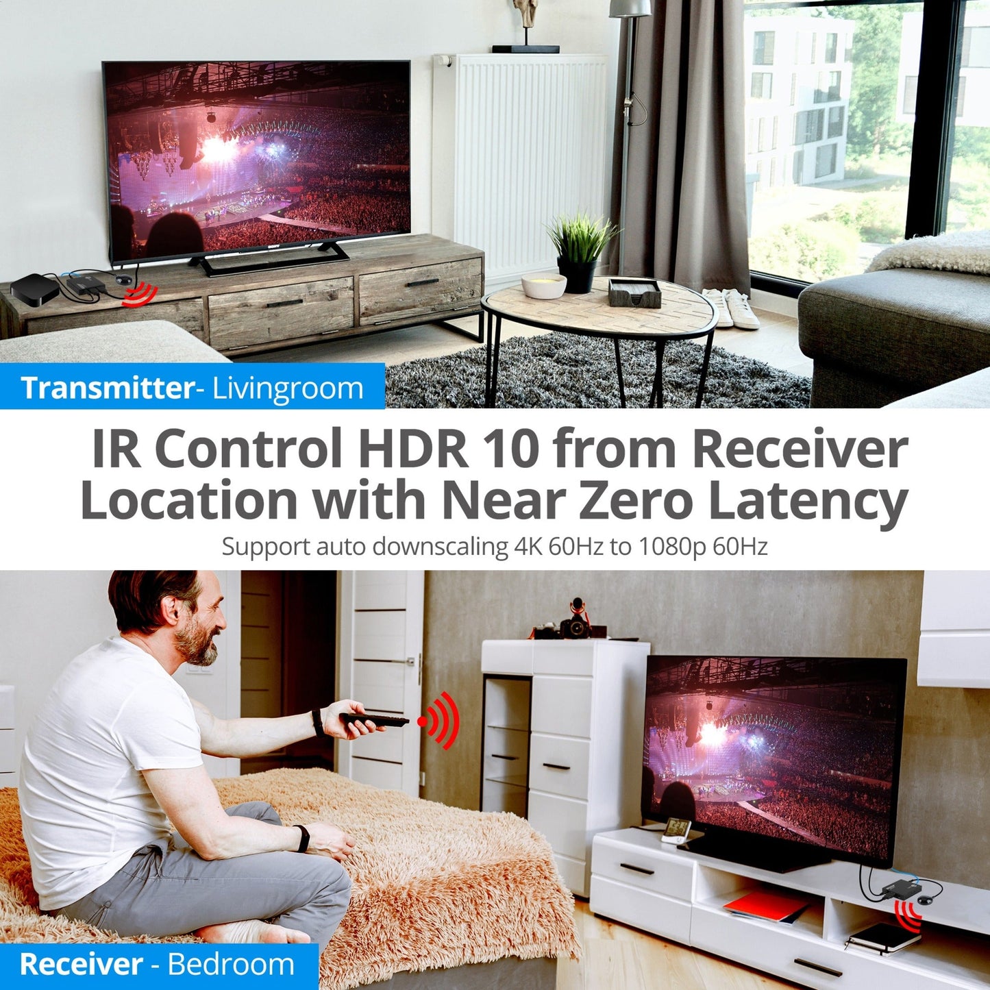 SIIG 4K 60Hz HDMI Over Cat6 Extender with Loopout & IR