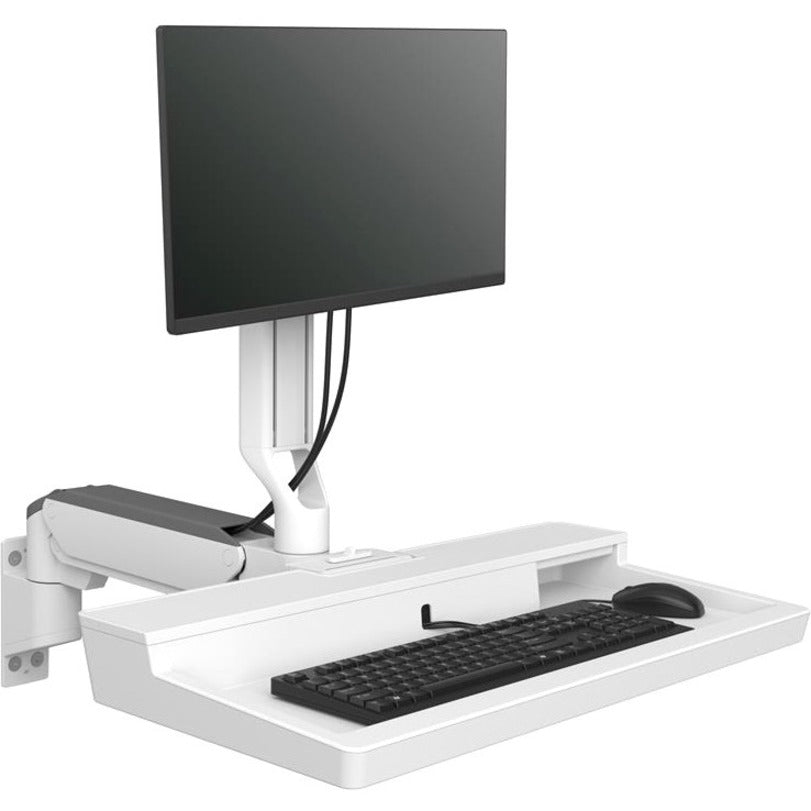 Ergotron CareFit Mounting Arm for Monitor Mouse Keyboard LCD Display - White
