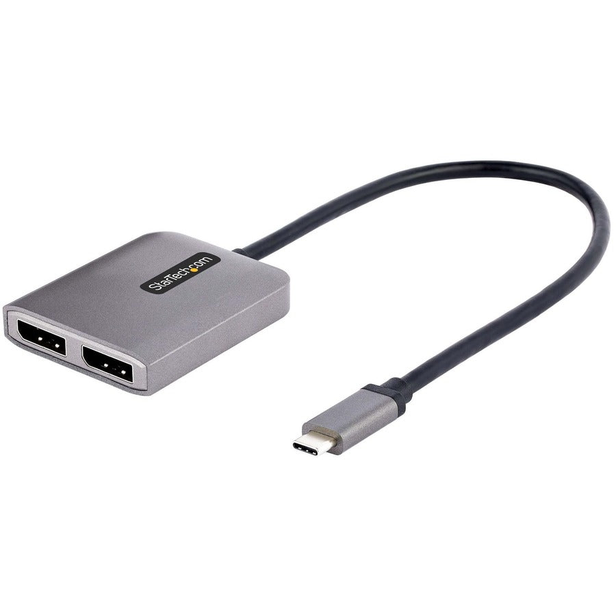 StarTech.com USB-C to Dual DisplayPort 1.4 Adapter USB Type-C Multi-Monitor MST Hub Dual 5K 60Hz DP Display Extender / Splitter Windows