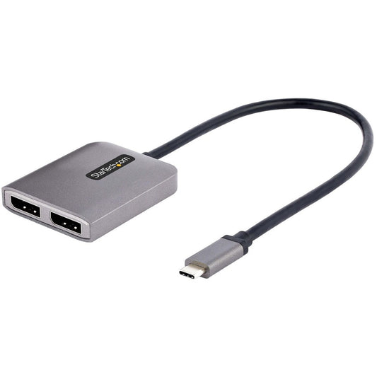 StarTech.com USB-C to Dual DisplayPort 1.4 Adapter USB Type-C Multi-Monitor MST Hub Dual 5K 60Hz DP Display Extender / Splitter Windows