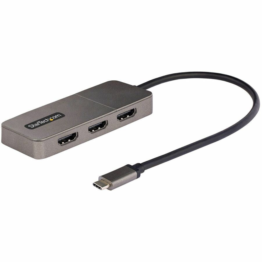 StarTech.com 3-Port USB-C Multi-Monitor Adapter Type-C to 3x HDMI MST Hub Triple 4K60Hz HDMI Laptop Display Extender / Splitter Windows