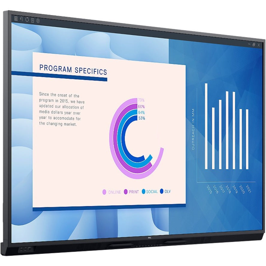 Dell Interactive D7523QT 75" LED Touchscreen Monitor - 16:9