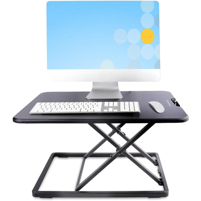 StarTech.com Standing Desk Converter for Laptop Up to 8kg/17.6lb Height Adjustable Laptop Riser Table Top Sit Stand Desk Converter