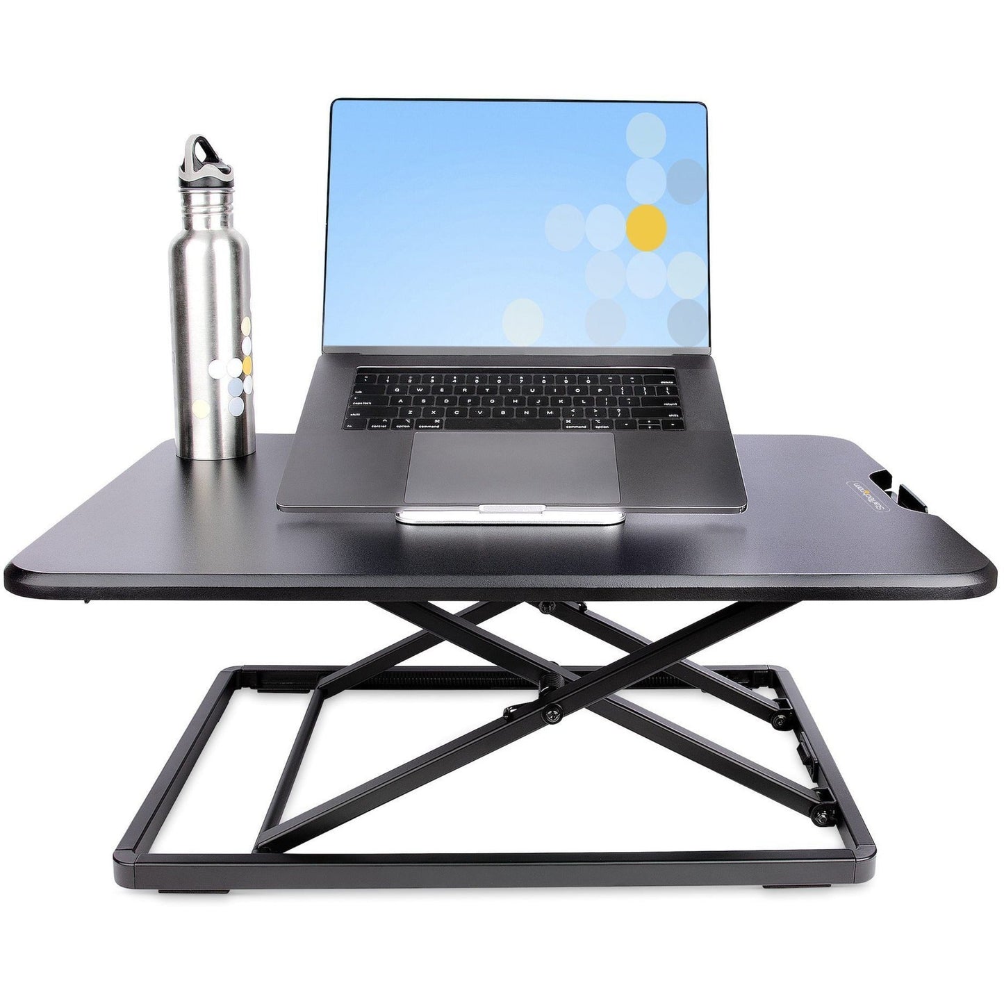 StarTech.com Standing Desk Converter for Laptop Up to 8kg/17.6lb Height Adjustable Laptop Riser Table Top Sit Stand Desk Converter