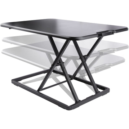 StarTech.com Standing Desk Converter for Laptop Up to 8kg/17.6lb Height Adjustable Laptop Riser Table Top Sit Stand Desk Converter