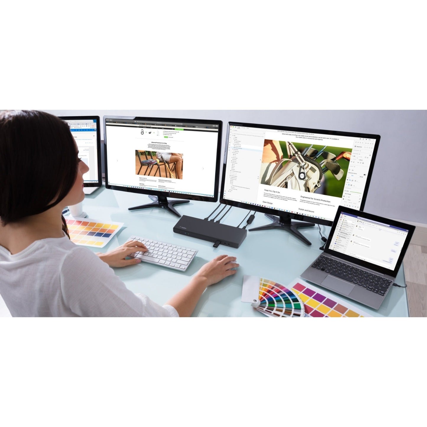 Belkin Universal USB-C Triple Display Dock-laptop docking station HDMI DisplayPort