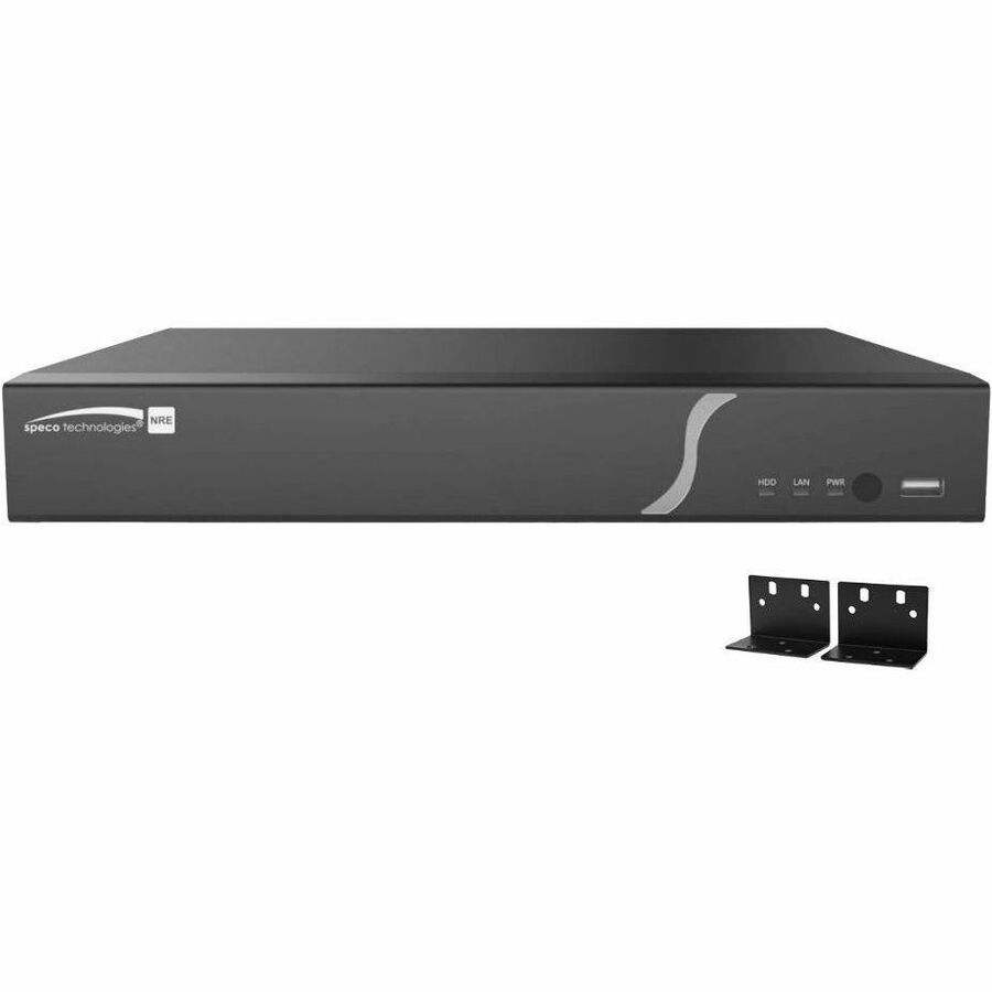Speco 16 Channel Facial Recognition NVR with 16 Built-in PoE Ports - 32 TB HDD