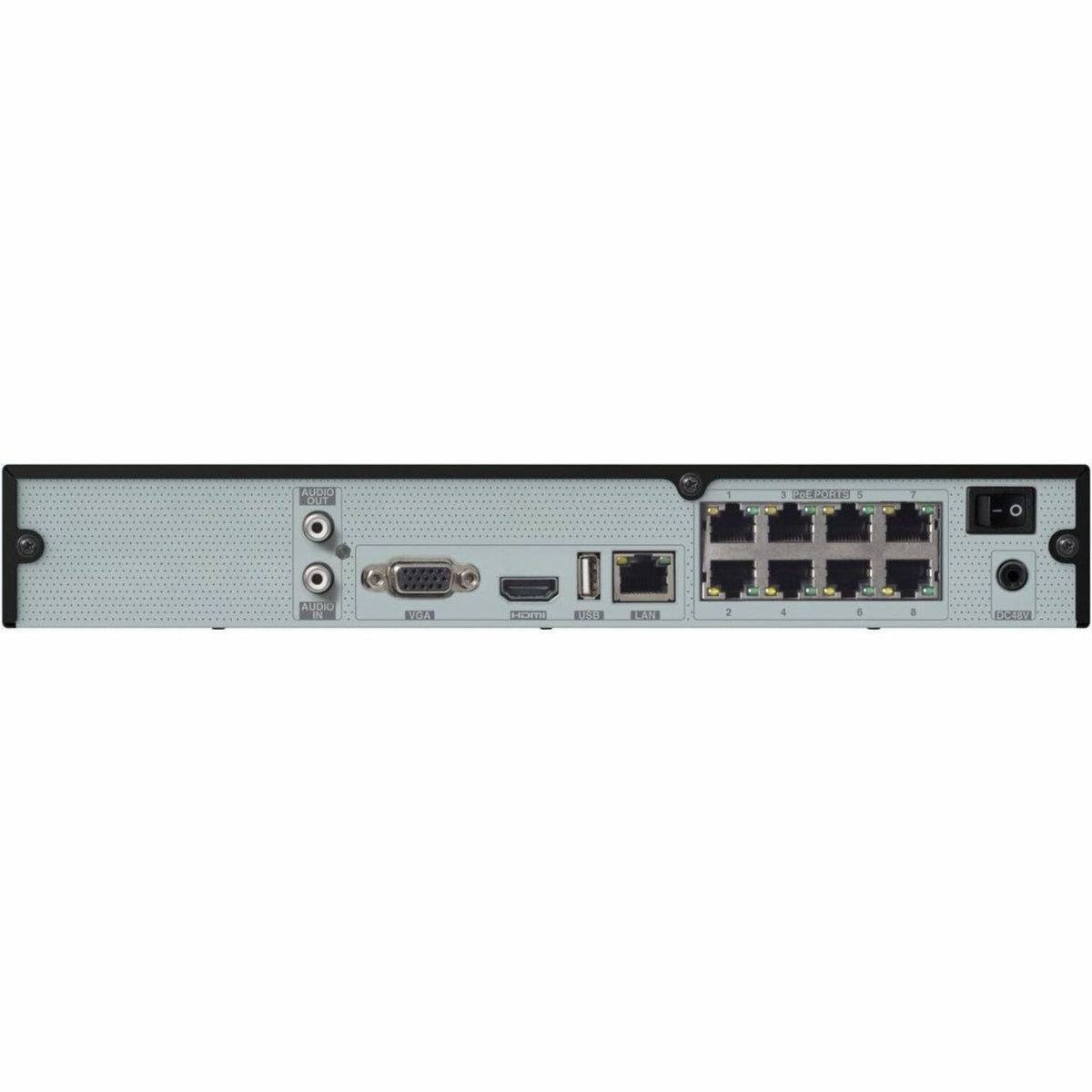 Speco 8 Channel NVR with 8 Built-In PoE Ports - 16 TB HDD