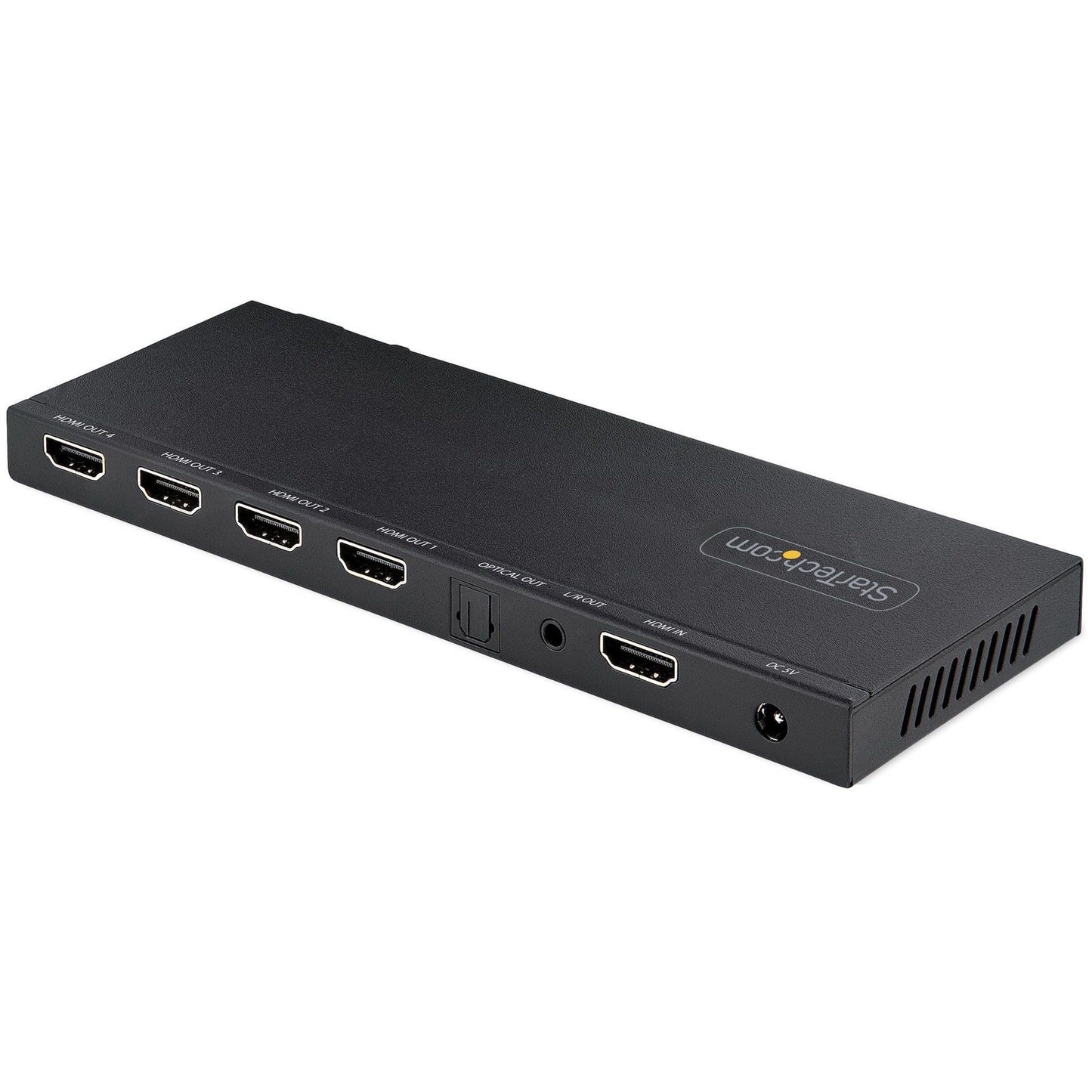 StarTech.com 4-Port HDMI Splitter 4K 60Hz HDMI 2.0 1 In 4 Out HDMI Splitter 4K HDMI Splitter w/Built-in Scaler 1x4 HDMI Display/Output