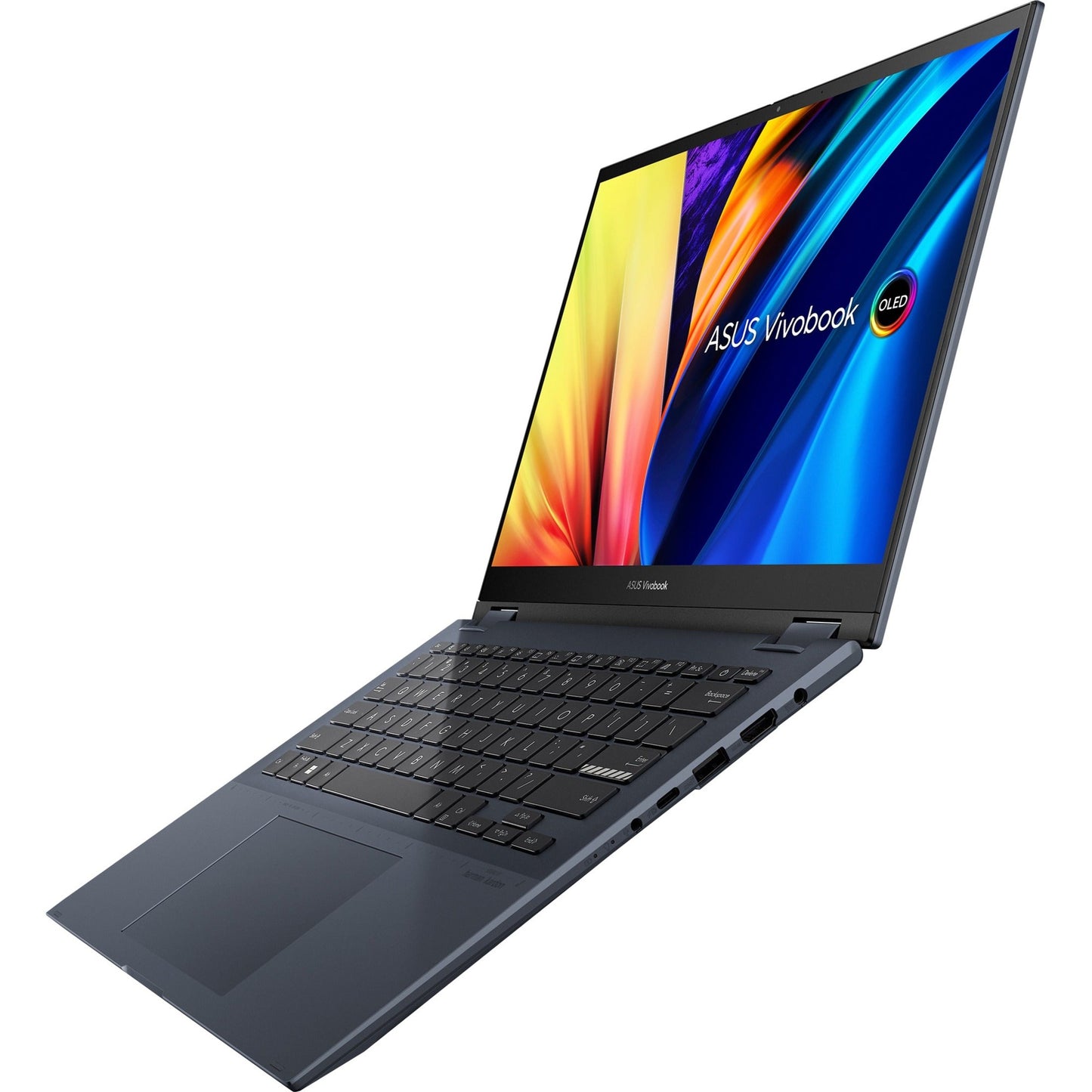 Asus Vivobook S 14 Flip TN3402 TN3402QA-DB56T 14" Touchscreen Convertible Notebook - WUXGA - 1920 x 1200 - AMD Ryzen 5 5600H Hexa-core (6 Core) - 16 GB Total RAM - 8 GB On-board Memory - 512 GB SSD - Quiet Blue