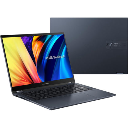 Asus Vivobook S 14 Flip TP3402 TP3402ZA-DB51T 14" Touchscreen Convertible Notebook - WUXGA - 1920 x 1200 - Intel Core i5 12th Gen i5-12500H Dodeca-core (12 Core) 2.50 GHz - 8 GB Total RAM - 8 GB On-board Memory - 512 GB SSD - Quiet Blue