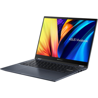 Asus Vivobook S 14 Flip TP3402 TP3402ZA-DB51T 14" Touchscreen Convertible Notebook - WUXGA - 1920 x 1200 - Intel Core i5 12th Gen i5-12500H Dodeca-core (12 Core) 2.50 GHz - 8 GB Total RAM - 8 GB On-board Memory - 512 GB SSD - Quiet Blue