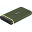 Transcend 2 TB Portable Solid State Drive - External - Military Green