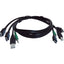 Black Box Secure KVM Cable - Each end (1) USB (1) or (2) HDMI (1) 3.5mm Audio