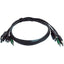 Black Box Secure KVM Cable - Each end (1) USB (1) or (2) DisplayPort (1) 3.5mm Audio